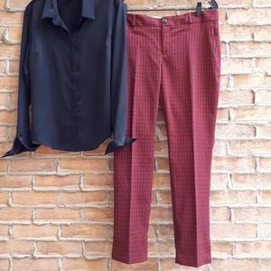 NWT BR Jacquard Cigarette Pant